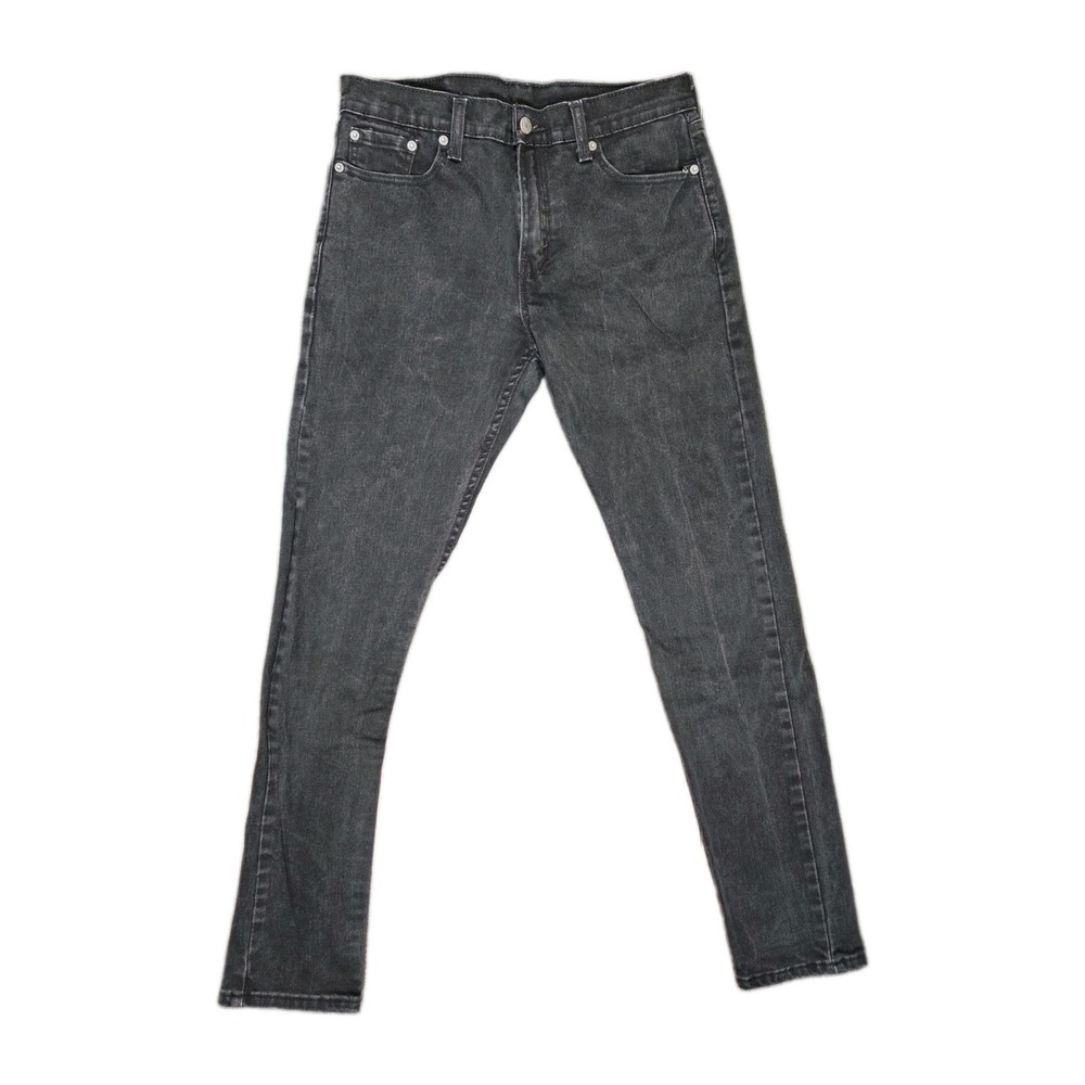 Levi's 512 Slim Taper Black Stretch Denim Jeans Men's W30 L32